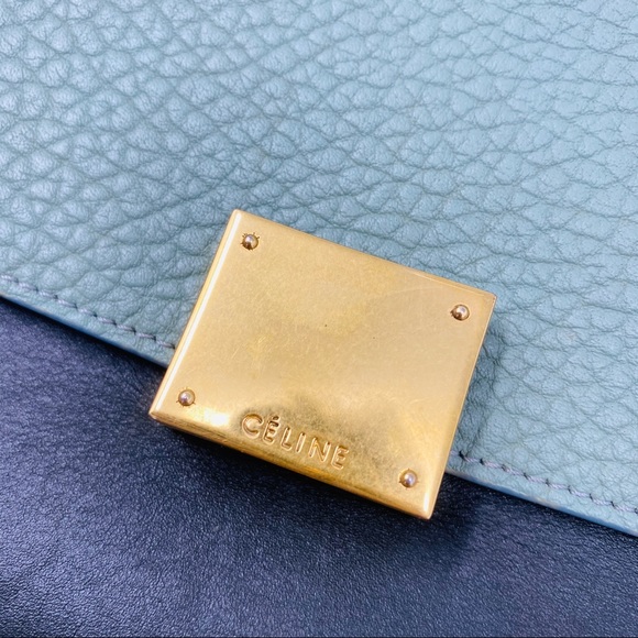 Celine  Calfskin Medium Tri-Color Trapeze - Picture 10 of 11